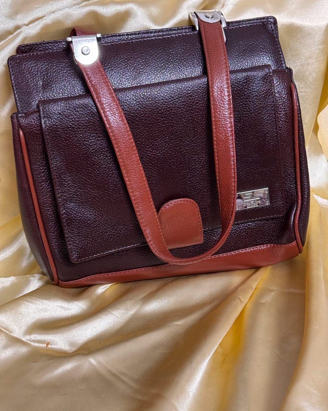 Sreeleathers chocolate color medium size bag