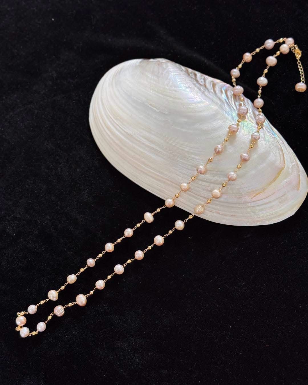 Real pearl necklace 8mm