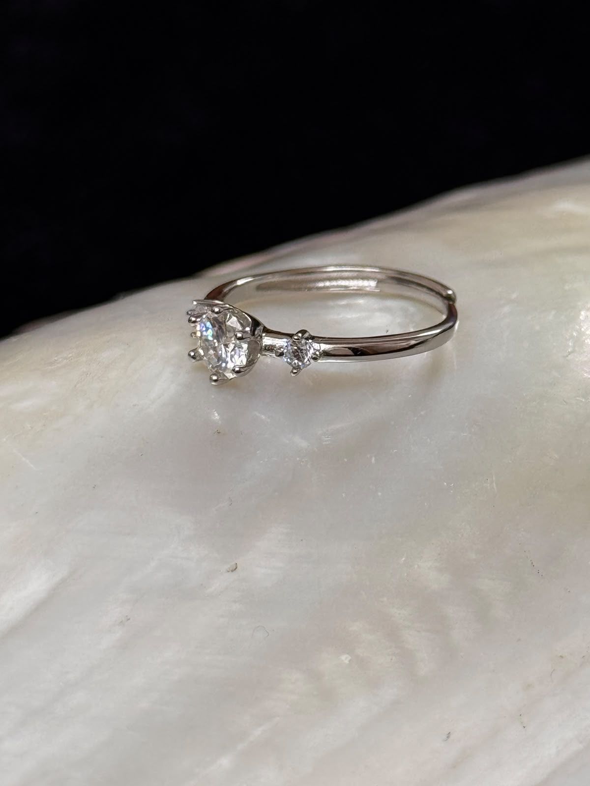 Moissanite Diamond Ring 2.21 grams