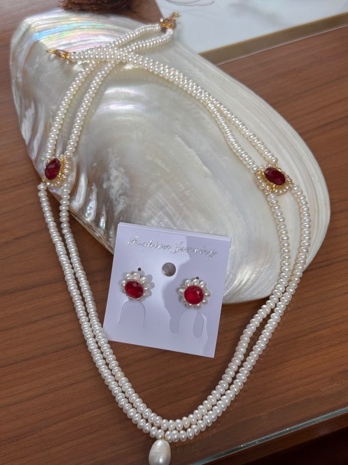 Exclusive real pearl set