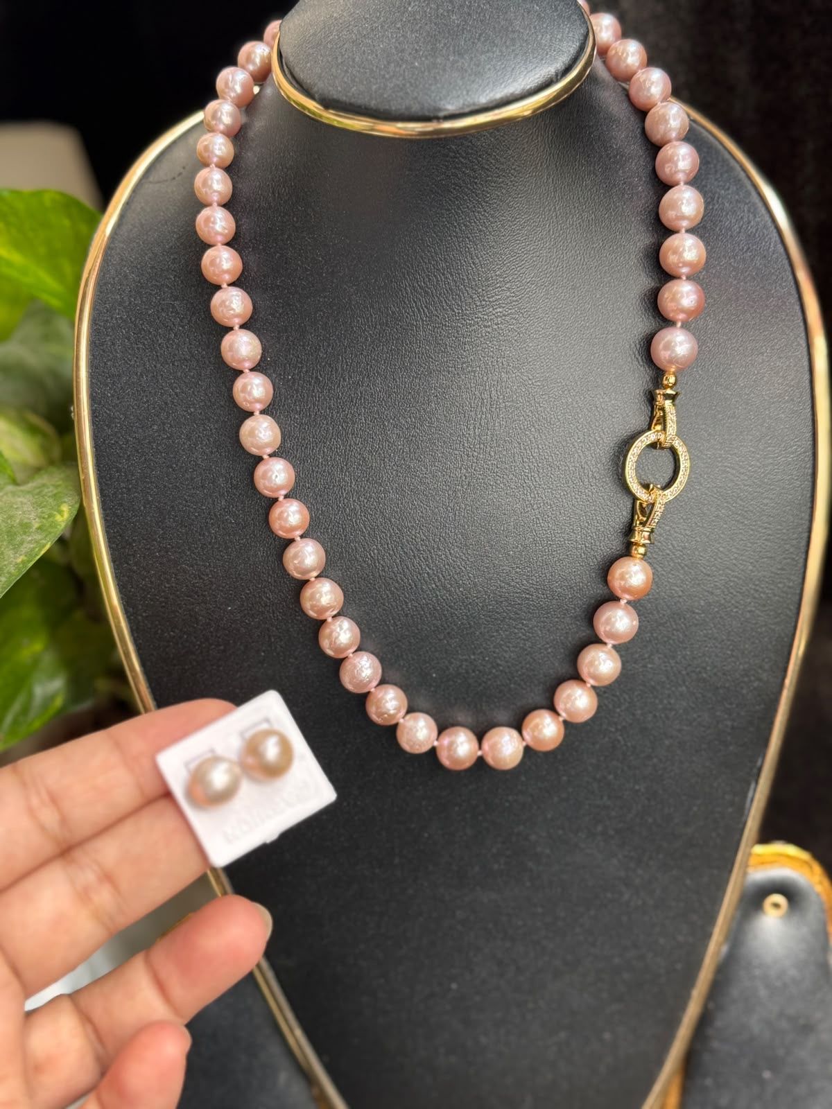 Exclusive Pink sea pearl set