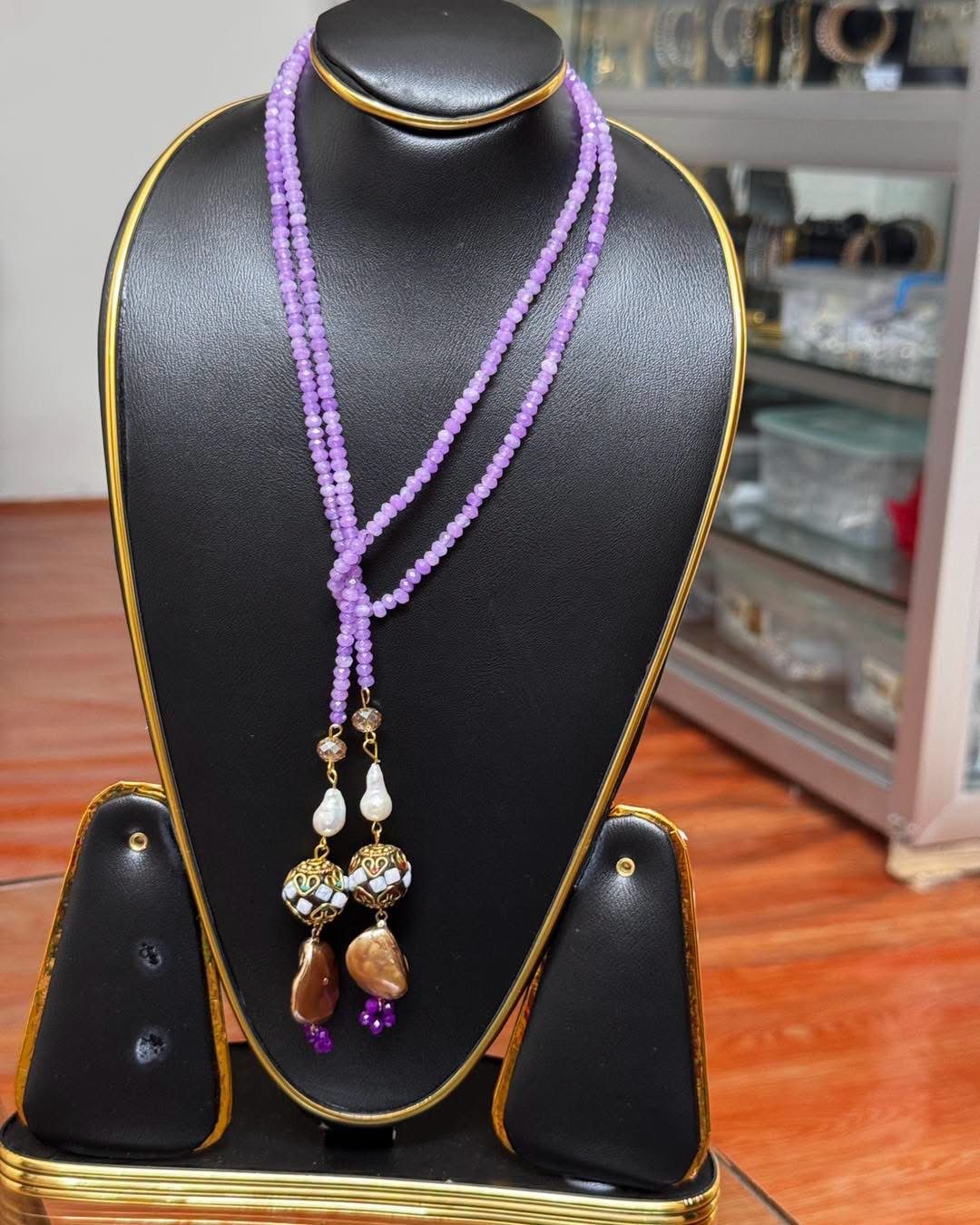 Crystal Tie Necklace 3