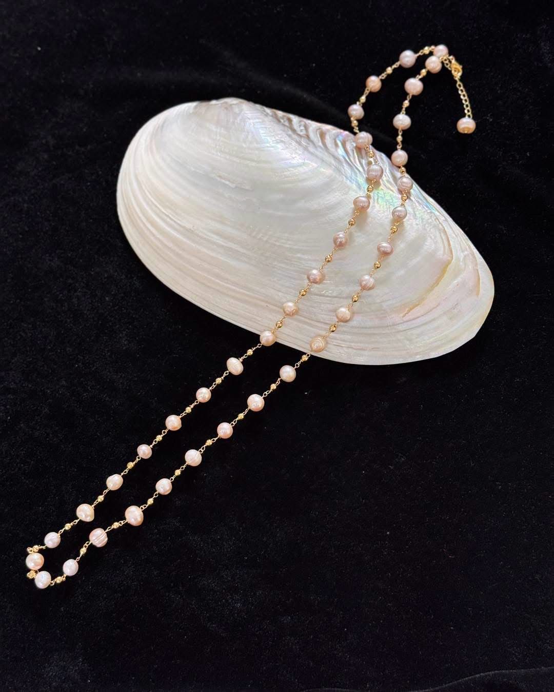 Real pearl necklace 8mm
