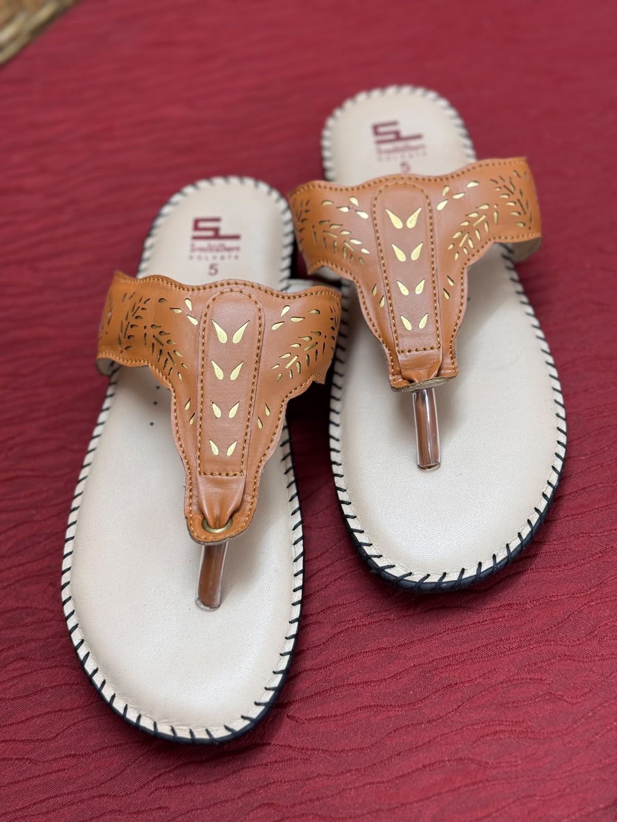Sreeleathers ladis brown sandal
