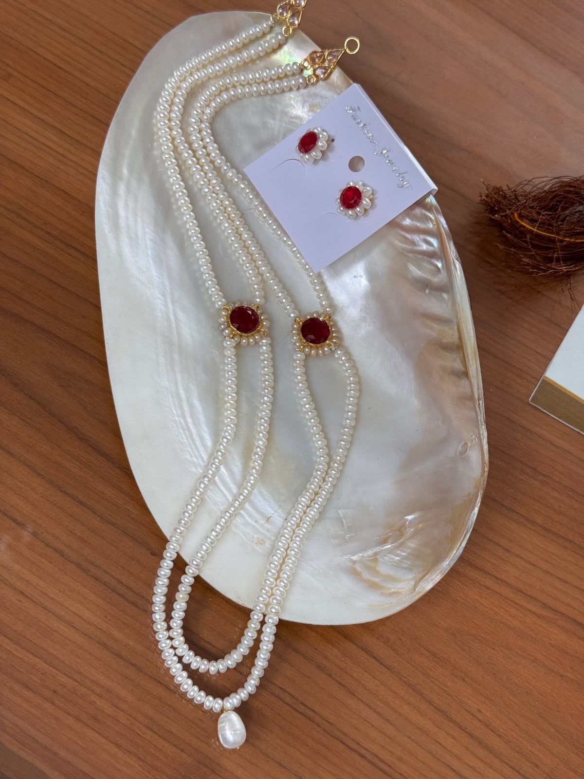 Exclusive real pearl set