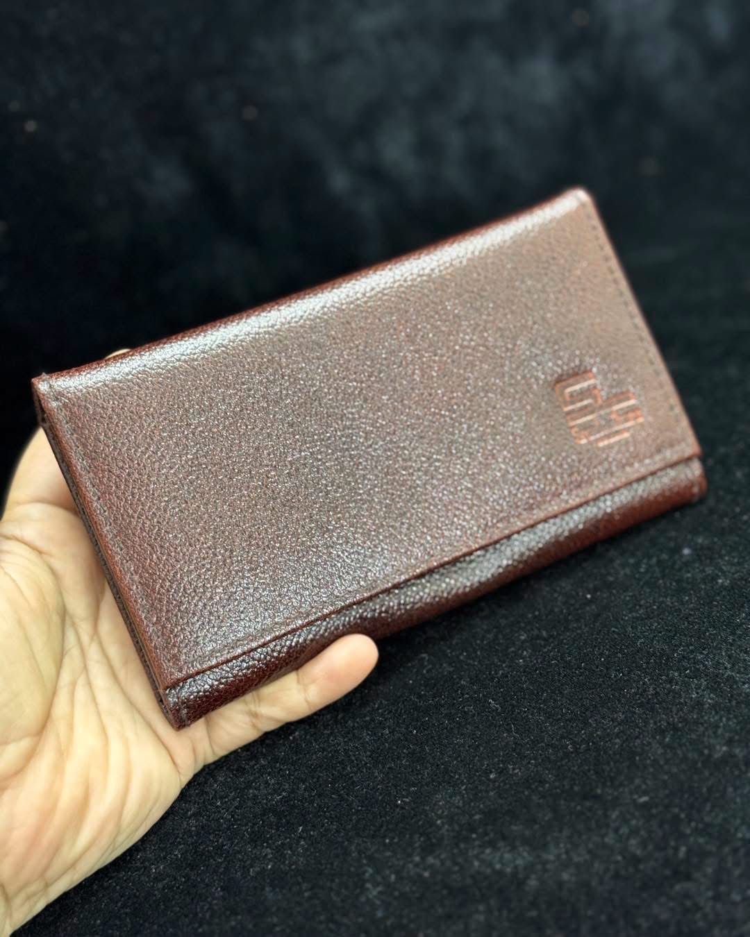 Sreeleathers dark brown small purse