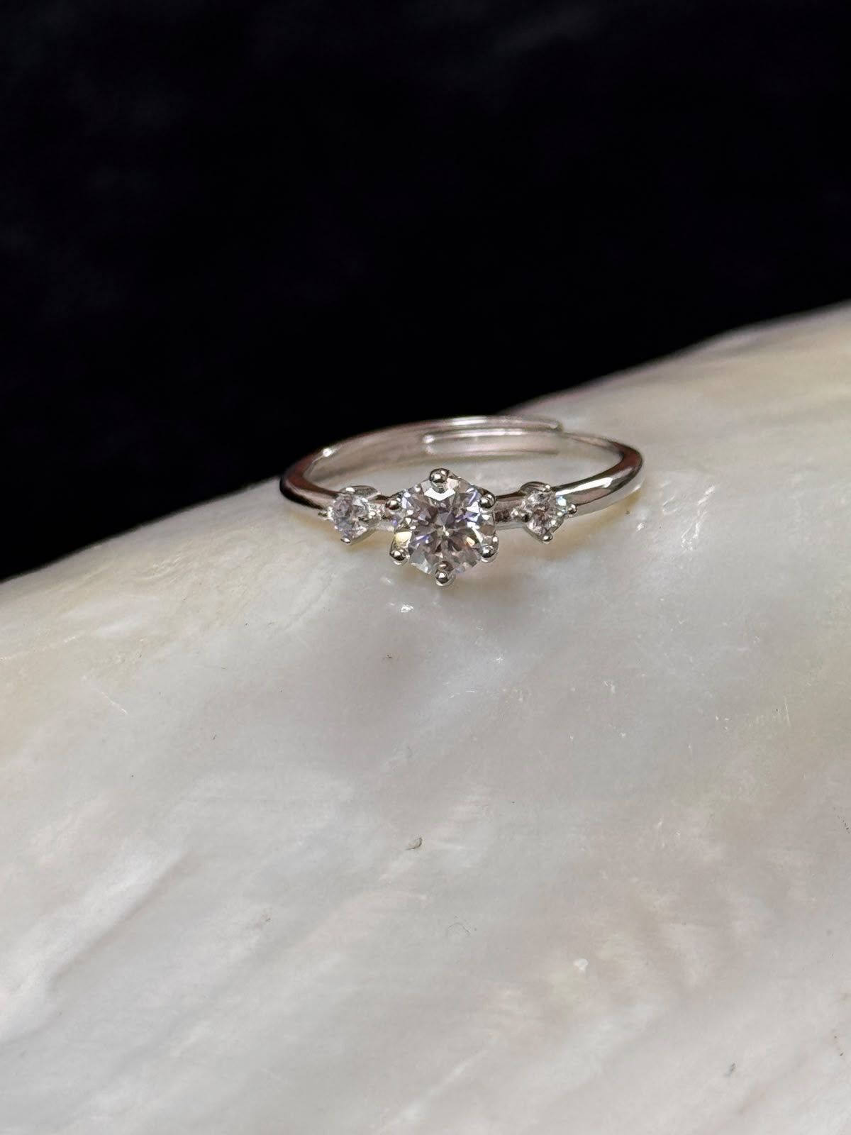 Moissanite Diamond Ring 2.21 grams