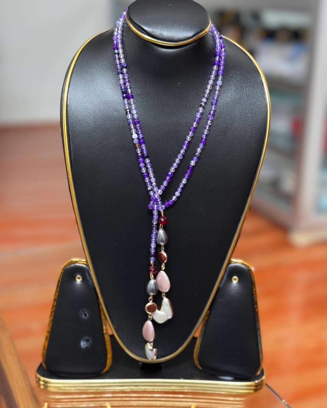 Crystal Tie Necklace 7