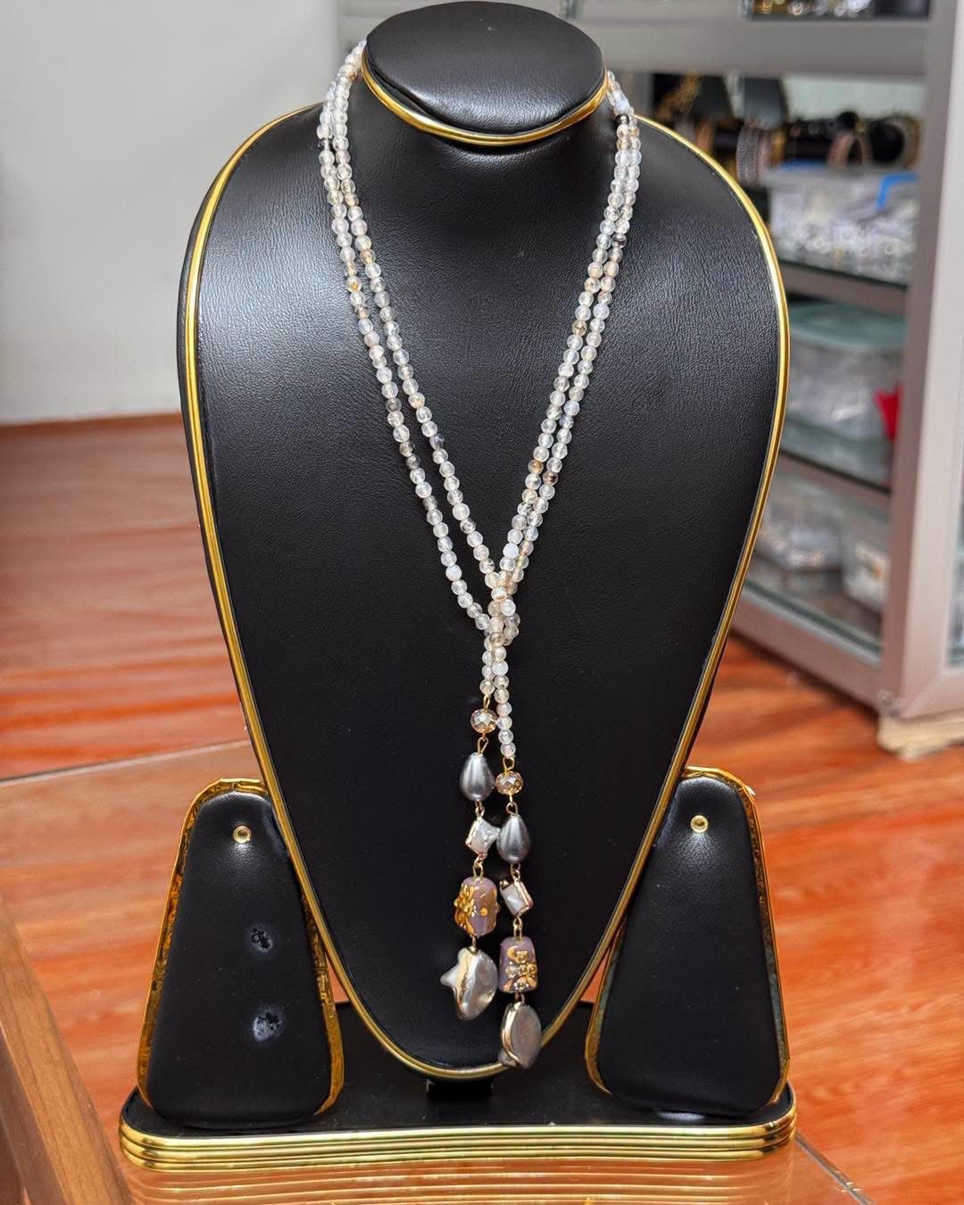 Crystal Tie Necklace 8