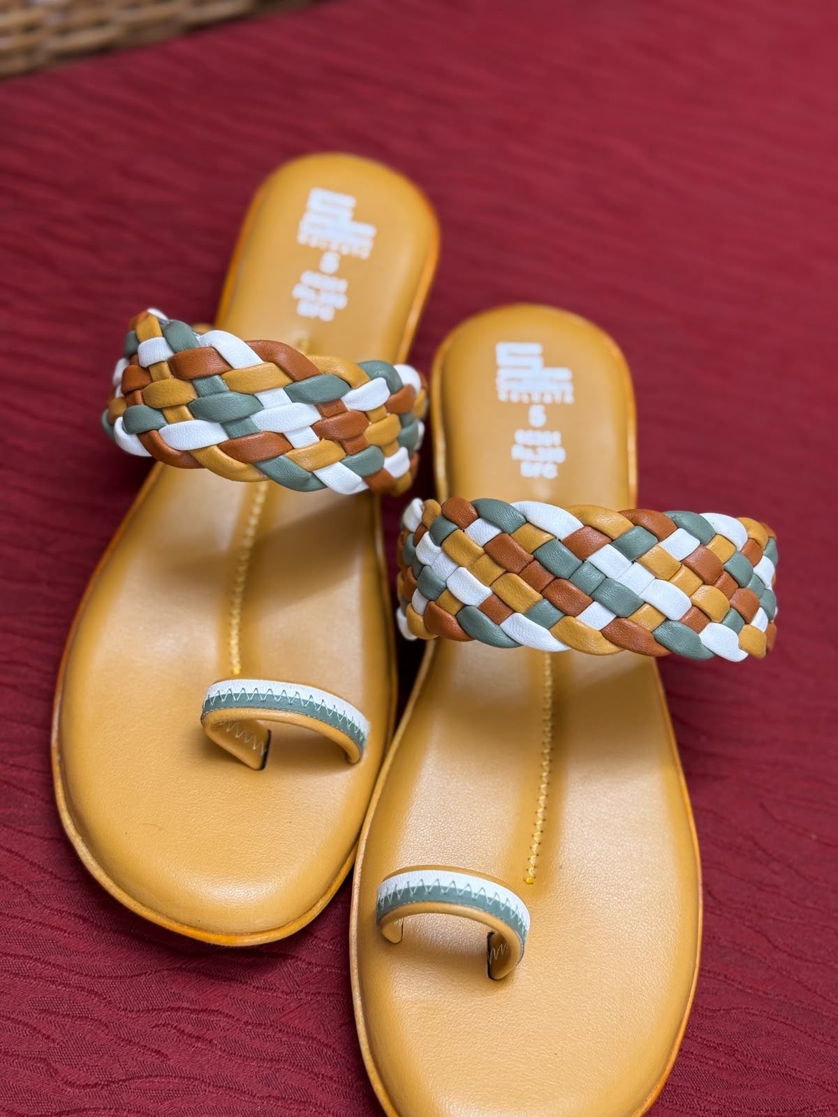 Sreeleathers multi colour sandal