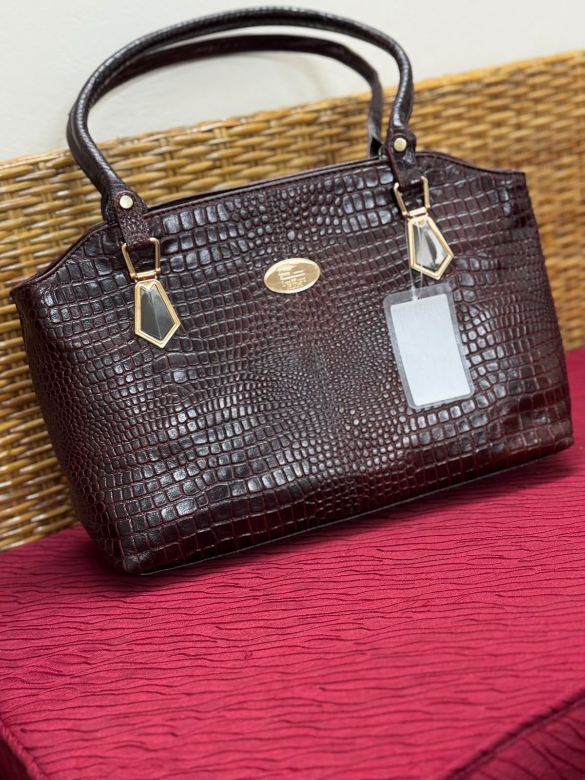 Sreeleathers big size maroon bag